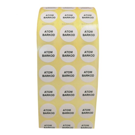 Yuvarlak Beyaz Etiket (Sticker)