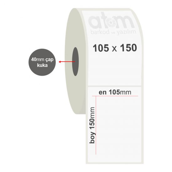 105mm x 150mm PP Şeffaf Etiket (Sticker)