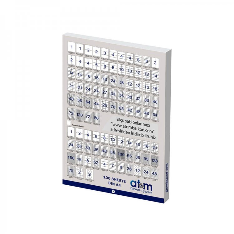 99.1 X 93.1 Lazer Etiket ATM-1006
